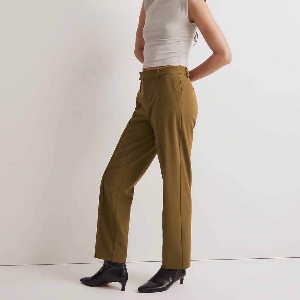 Madewell The Fairbanks Pant in Dark Olive 2P - Picture 4 of 8